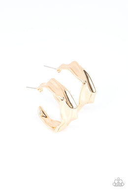 Cutting Edge Couture - Gold Hoop Earrings