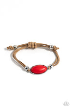 Load image into Gallery viewer, Desertscape Drive - Red Sliding Knot Bracelet