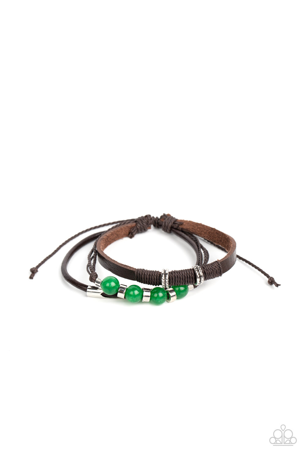 Amplified Aloha - Green Sliding Knot Bracelet