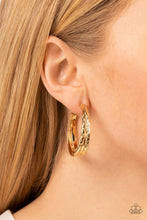 Load image into Gallery viewer, CONTOUR de Force - Gold Hoop Earrings