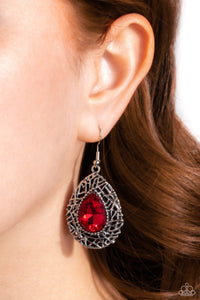 Nest Nouveau - Red Earrings