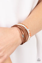 Load image into Gallery viewer, Summer Spectacle - Orange Sliding Knot Bracelet