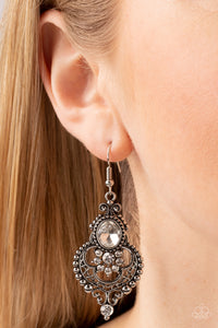 Castle Chateau - White Earrings