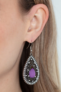 Cloud Nine Couture - Purple Earrings