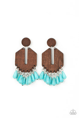 Western Retreat - Blue Post Earrings