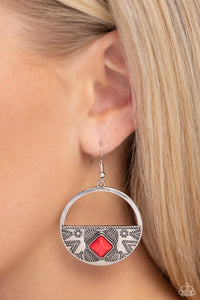 Sandstone Prairie - Red Earrings