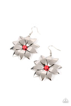 Load image into Gallery viewer, Pinwheel Prairies - Red Earrings