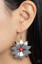 Load image into Gallery viewer, Pinwheel Prairies - Red Earrings