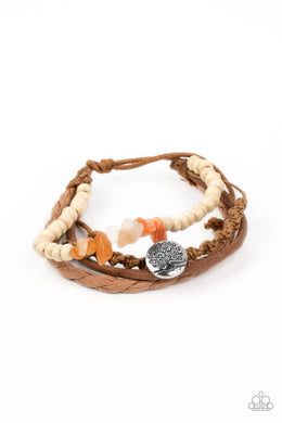 Treetop Trail Guide - Orange Sliding Knot Bracelet