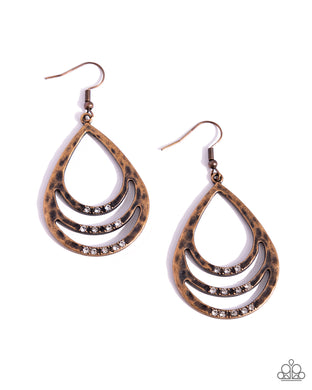 Sojourn Shimmer - Copper Earrings