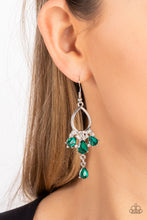 Load image into Gallery viewer, Coming in Clutch - Green Earrings