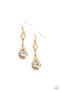 Dazzling Droplets - Multicolor Earrings