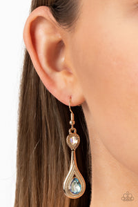 Dazzling Droplets - Multicolor Earrings