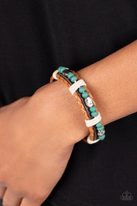 Lodge Luxe - Blue Sliding Knot Bracelet