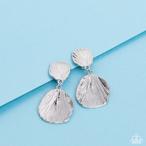 Metro Mermaid - Silver Clip-On Earrings