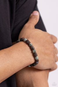 Earthy Empath - Green Stretchy Bracelet