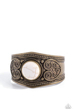 Load image into Gallery viewer, Prairie Romance - Brass Cuff Bracelet