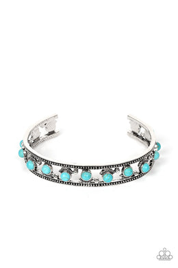 Badlands Bliss - Blue Cuff Bracelet