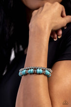 Load image into Gallery viewer, Secret Quarry - Blue Stretchy Bracelets