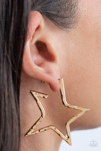 All-Star Attitude - Gold Hoop Earrings