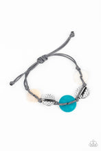 Load image into Gallery viewer, Shore Up - Blue Sliding Knot Bracelet