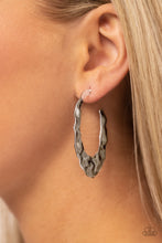 Load image into Gallery viewer, Make a Ripple - Silver Hoop Earrings