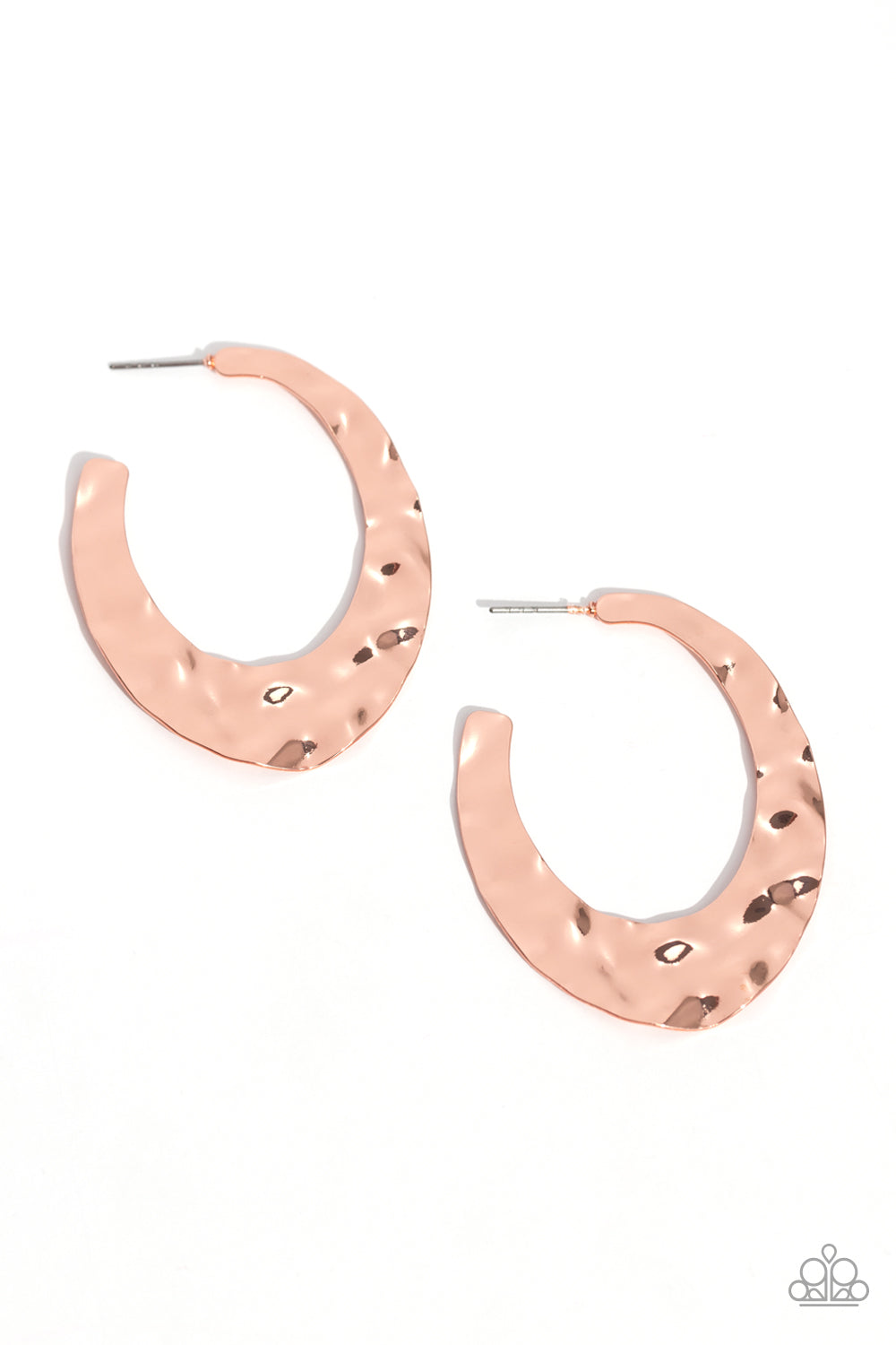 Make a Ripple - Copper Hoop Earrings