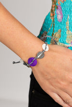 Load image into Gallery viewer, Shore Up - Purple Sliding Knot Bracelet