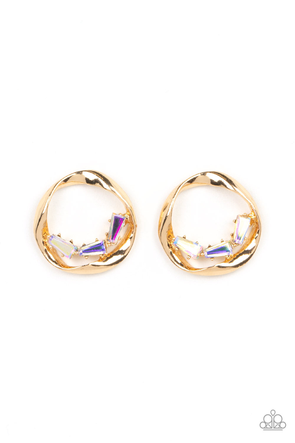 Imperfect Illumination - Multicolor Post Earrings