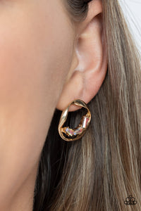 Imperfect Illumination - Multicolor Post Earrings