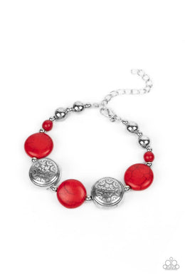 Oasis Orchard - Red Bracelet