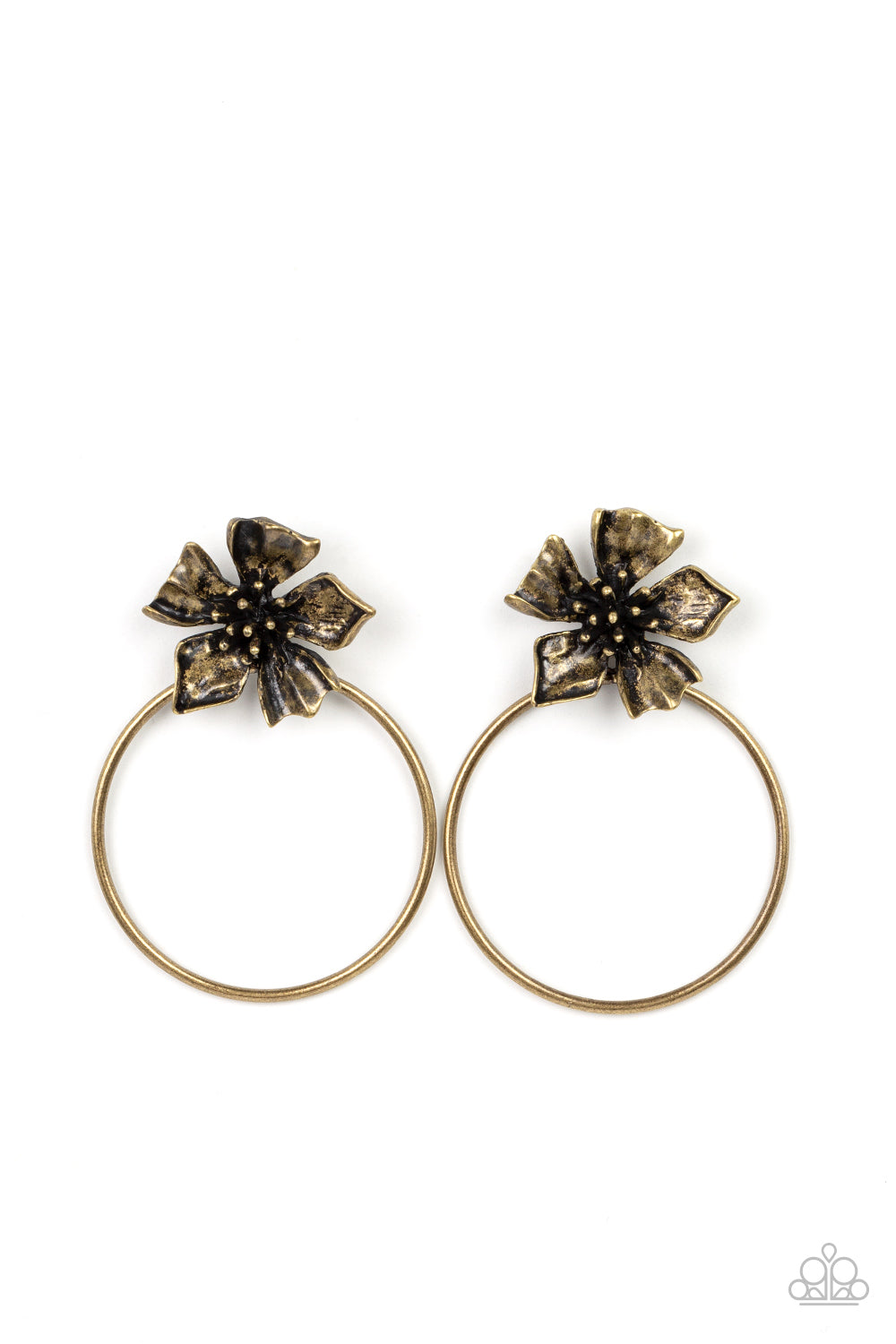 Buttercup Bliss - Brass Post Earrings