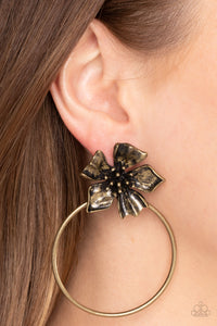 Buttercup Bliss - Brass Post Earrings