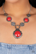 Load image into Gallery viewer, Poppy Persuasion - Red Necklace