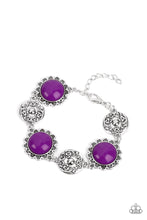 Load image into Gallery viewer, Positively Poppy - Purple Adjustable Clasp Closure Bracelet