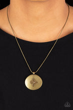 Load image into Gallery viewer, Center of the Cosmos - Brass Necklace