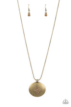 Load image into Gallery viewer, Center of the Cosmos - Brass Necklace