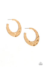 Load image into Gallery viewer, Make a Ripple - Gold Hoop Earrings