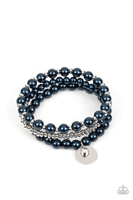 Pearly Professional - Blue Stretchy Bracelets