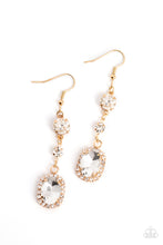 Load image into Gallery viewer, Glass Slipper Sparkle - Gold Earrings