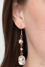 Load image into Gallery viewer, Glass Slipper Sparkle - Gold Earrings