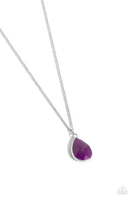 Sparkling Stones - Purple Necklace