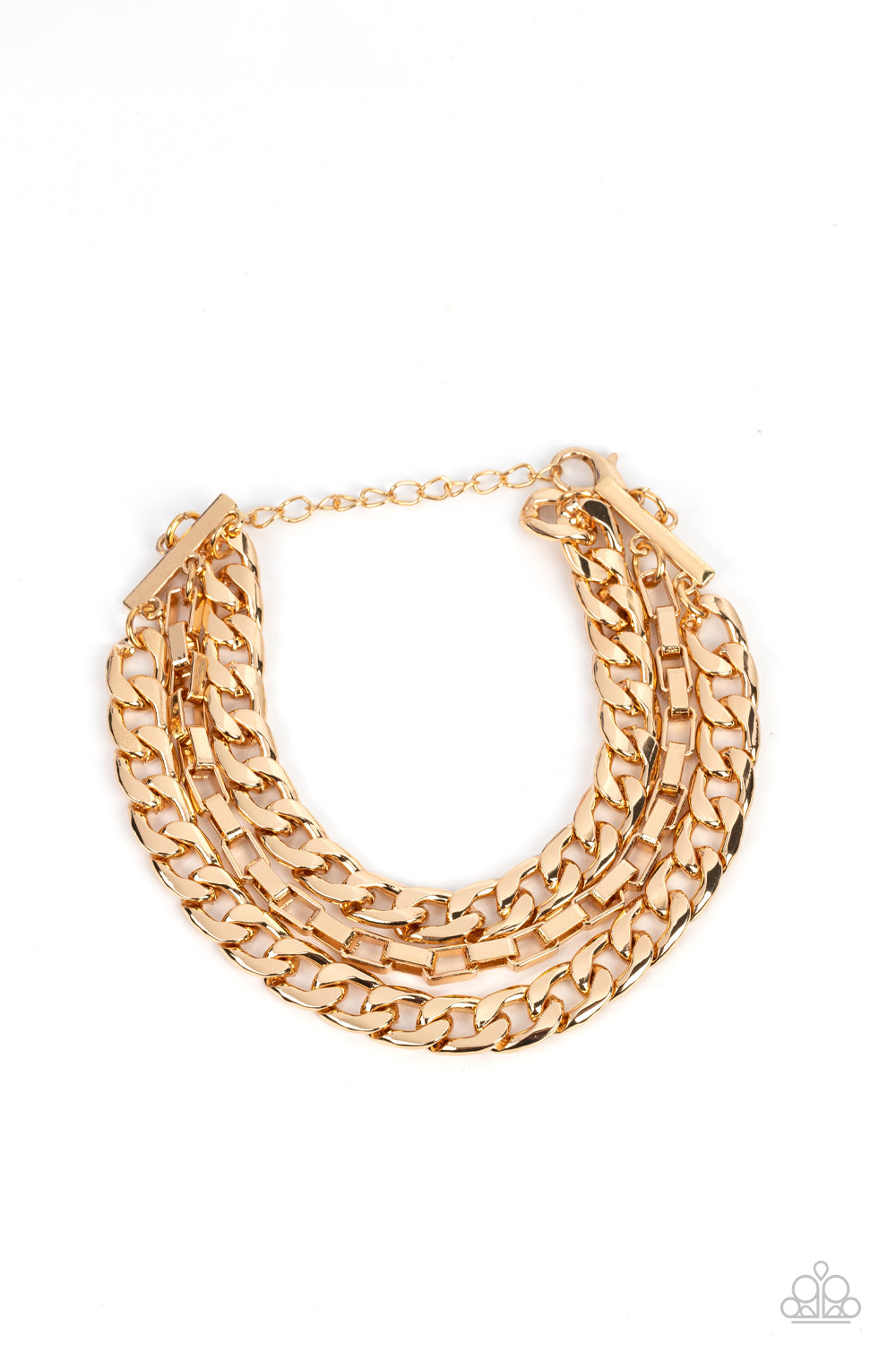 Heavy Duty - Gold Adjustable Clasp Closure Bracelet