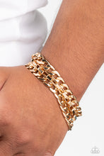 Load image into Gallery viewer, Heavy Duty - Gold Adjustable Clasp Closure Bracelet