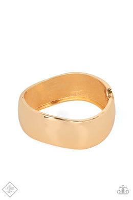 Urban Anchor - Gold Hinged Bracelet