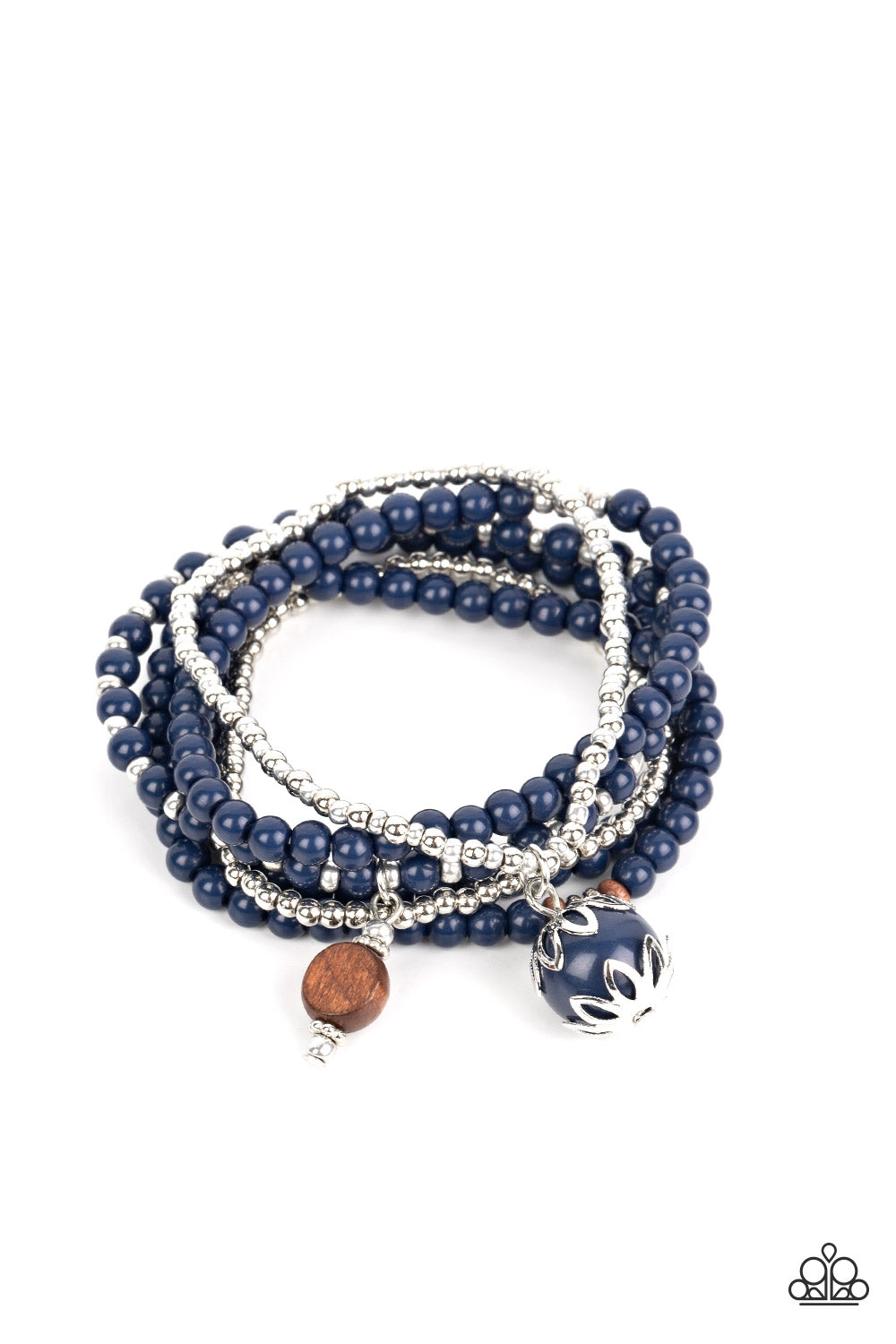 Epic Escapade - Blue Stretchy Bracelets