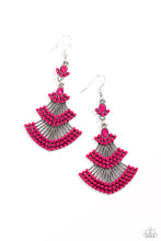 Load image into Gallery viewer, Eastern Expression - Pink Earrings