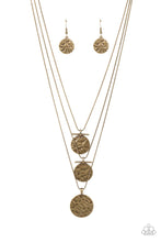 Load image into Gallery viewer, Dizzying Discs - Brass Necklace