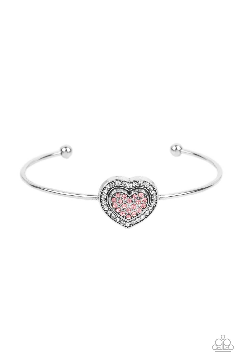 Stunning Soulmates - Pink Cuff Bracelet