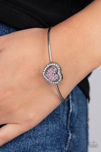 Stunning Soulmates - Pink Cuff Bracelet